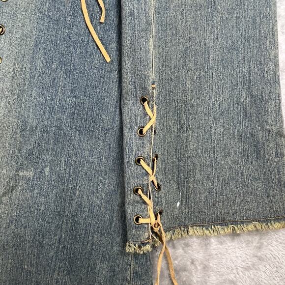 Newport News Jeanology Jeans Jacket Coat Denim Faded Women 1980s Vintage Sz 16 - Picture 5 of 10